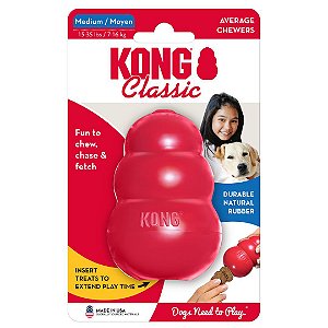 Brinquedo Kong Classic Mordedor Recheável Vermelho M