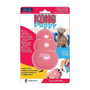 Brinquedo Kong Puppy Mordedor Recheável Rosa G