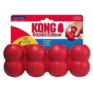 Brinquedo Kong Recheável Goodie Ribbon Para Cães L