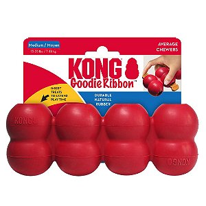 Brinquedo Kong Recheável Goodie Ribbon Para Cães M