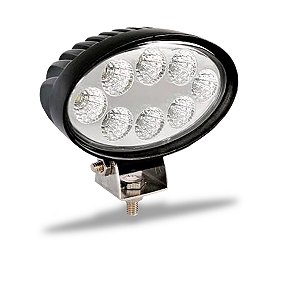 FAROL DE MILHA 8 LEDS OVAL BIVOLT