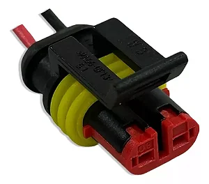 Plug Chicote Superseal 2 vias bobina ignição Uno, palio, corsa, Siena, Tempra