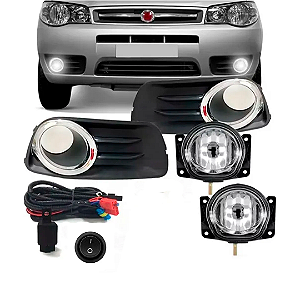 Kit Farol Milha Palio Fire Way 2014 2015 Botão Alternativo