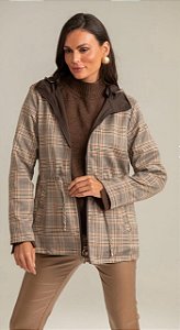 PARKA DUPLA FACE XADREZ TARTAN
