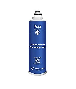 Refil Purificador de Água Facile C8 com Eficiência Comprovada na Redução de Metais Pesados como Ferro e Manganês