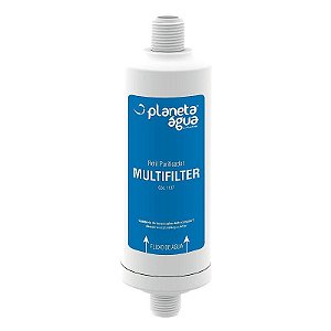 Refil de Purificação de Água Multifilter Rosca 1/2 com Inibição de Algas e Bactérias - Ideal para Pias de Cozinha e Banheiro - Planeta Água
