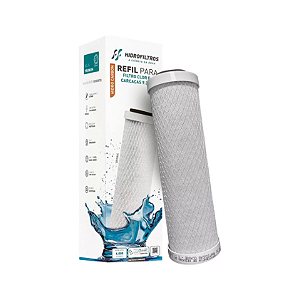 Elemento Filtrante com Carvão Ativado para Água Potável 9.3/4" - Hidrofiltros