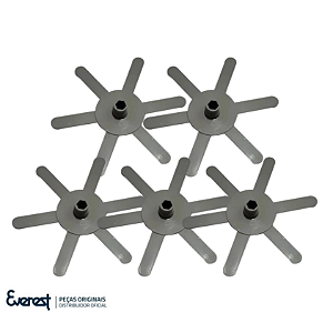 Kit 5 Aletas Plásticas Para Maquina De Gelo - Everest original