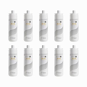 Kit C/12 Refis C+3 IBBL para Purificador de Água