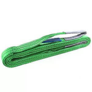 Cinta De Elevação de Carga 2Ton 60mm 4m Verde
