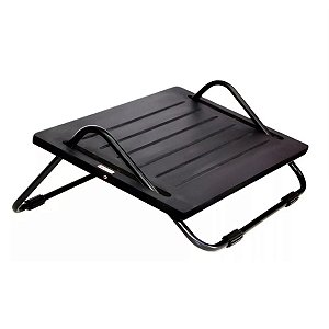 Apoio Ergonômico Suporte Para os Pés Preto