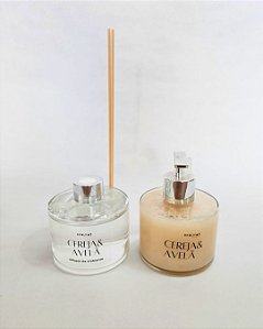 Conjunto Dupla Toalete Cereja e Avelã Prata