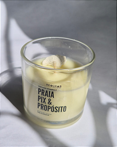 Vela Praia, Pix e Propósito 140g | Aroma de Laranja