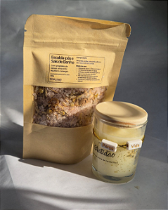 Kit Gratidão – Vela Aromática & Escalda-Pés Relaxante