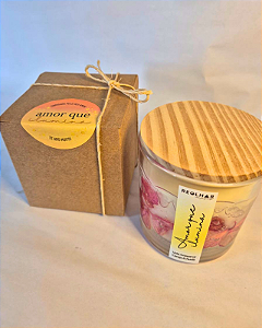 Vela Amor que ilumina | Cereja e Avelã | 150g