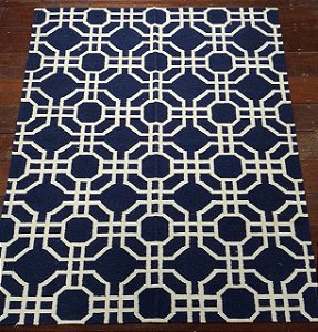 Kilim Mizarpur Branco/ Cinza   2,00 x 1,50