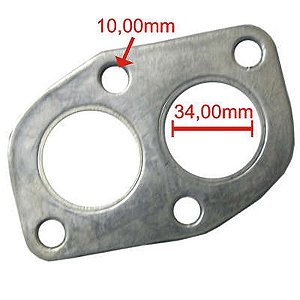 JUNTA ESCAPAMENTO UNO/ PALIO/ SIENA/ STRADA/ FIORINO 1.0 1.5 MPI 96/.. (INJEÇAO) 147/ FIORINO/ OGGI/ UNO/ PREMIO/ ELBA 1.05/ 1.3 ../91 (FIASA) (SAIDA)