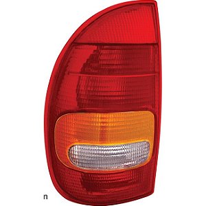 LANTERNA TRASEIRA CORSA HATCH 4P 94/99 TRICOLOR LD