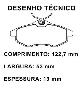 PASTILHA FREIO CITROEN C2 1.4 03/.. C3 1.1i/ 1.4i/ 1.4 HDi 02/..  (GIRLING)