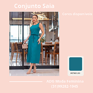 Conjunto social Saia Midi