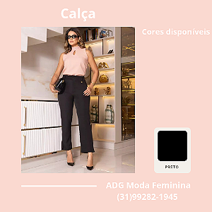 Calça alfaiataria reta