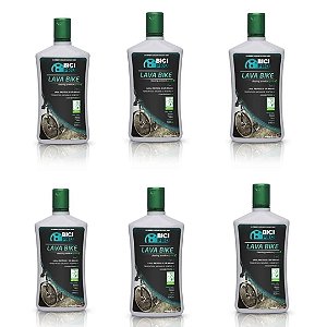 kit 06 Lava Bike Shampoo 500ml Ecológico Bici Pro Limpeza