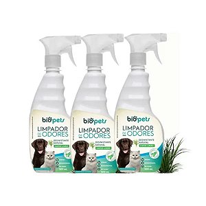 Kit Eliminador De Odores Animal Vegano Capim Limão 500ml