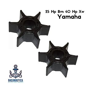 Kit 02 Rotor Bomba D'água Yamaha 25 Hp Bm 40 Hp Xw Importado