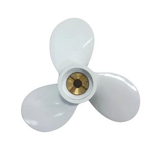Hélice para motor de popa Yamaha Náutica 15hp Passo 9 1/4x8 Pinado