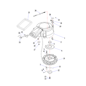 Motor De Popa Hidea 15 HP 15FHL(S)-YMH Vista Explodida Partida