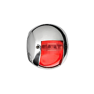 Luz de Navegação Boreste Vermellha Em LED 12V Aço Inox 316