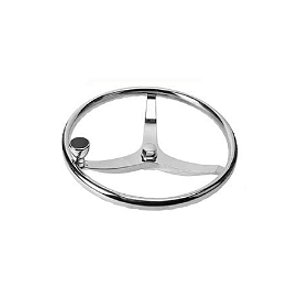 Volante Inox Fishing com Knob 15-1/2'
