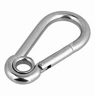 MOSQUETÃO ENGATE RÁPIDO AÇO INOX C/ OLHAL 6x60MM
