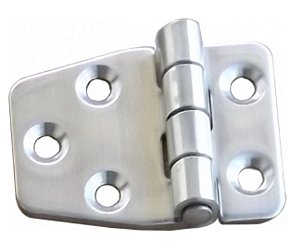 DOBRADIÇA TRAPEZOIDAL 5F EM ACO INOX  - 55x40MMx2mm