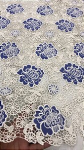 Grippir Branco com Azul Escuro