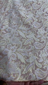 Jacquard Rose com Dourado