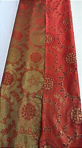 Jacquard Vermelho com Dourado LITÚRGICO