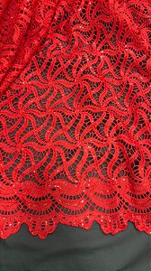 Africano Vermelho Bordado Luxo