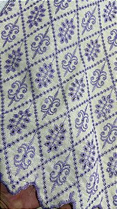 Linho Lilás Bordado