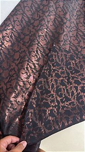 Jacquard Preto com Cobre