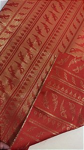 Jacquard Vermelho com Dourado LITÚRGICO