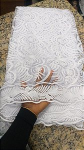 Africano Branco Bordado