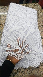Africano Branco Bordado