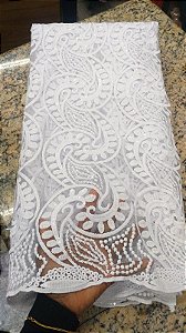 Africano Branco Bordado