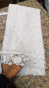 Africano Branco Bordado