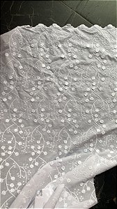 Lesse Branco Bordado (100% algodão)