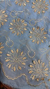 Lesse Azul com Dourado Luxo