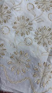 Lesse Branco com Dourado Luxo