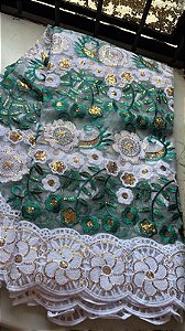 Africano Verde com Branco Luxo