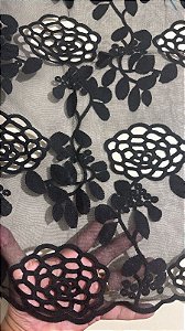 Organza Preto - 13 Metros